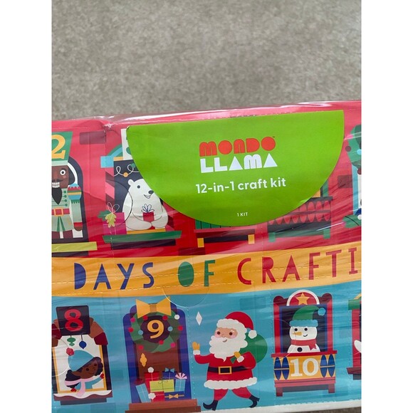 Mondo Llama 12 Days of Crafting Kids Christmas Holiday Ornaments DIY Art Set NIB - Picture 5 of 7
